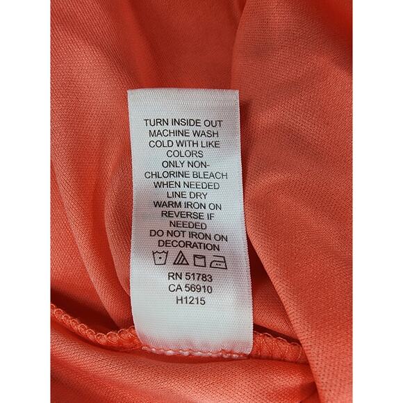 Maurices Open Back Crossover Straps Fit & Flare Tank Dress Size S Orange Coral - Picture 5 of 9